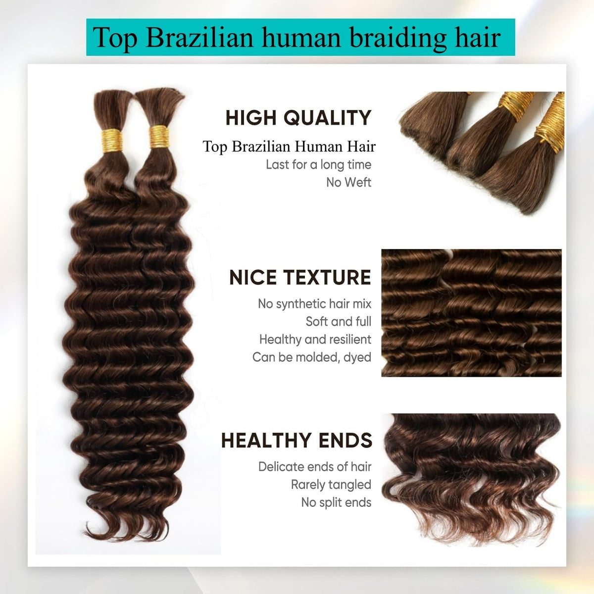 OKVOKV Boho Hair curly wave texture close-up