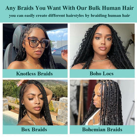 OKVOKV Boho Hair Deep Wave 16 Inch on a model