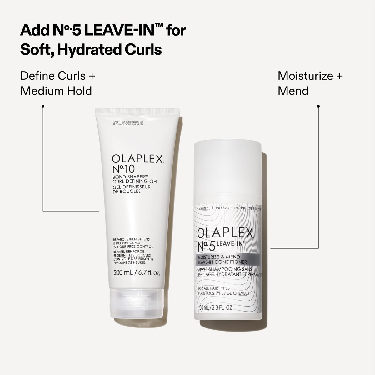 Olaplex N°.10 Bond Shaper Curl Defining Gel back view
