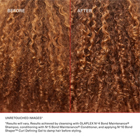 Olaplex N°.10 Curl Defining Gel application on curls