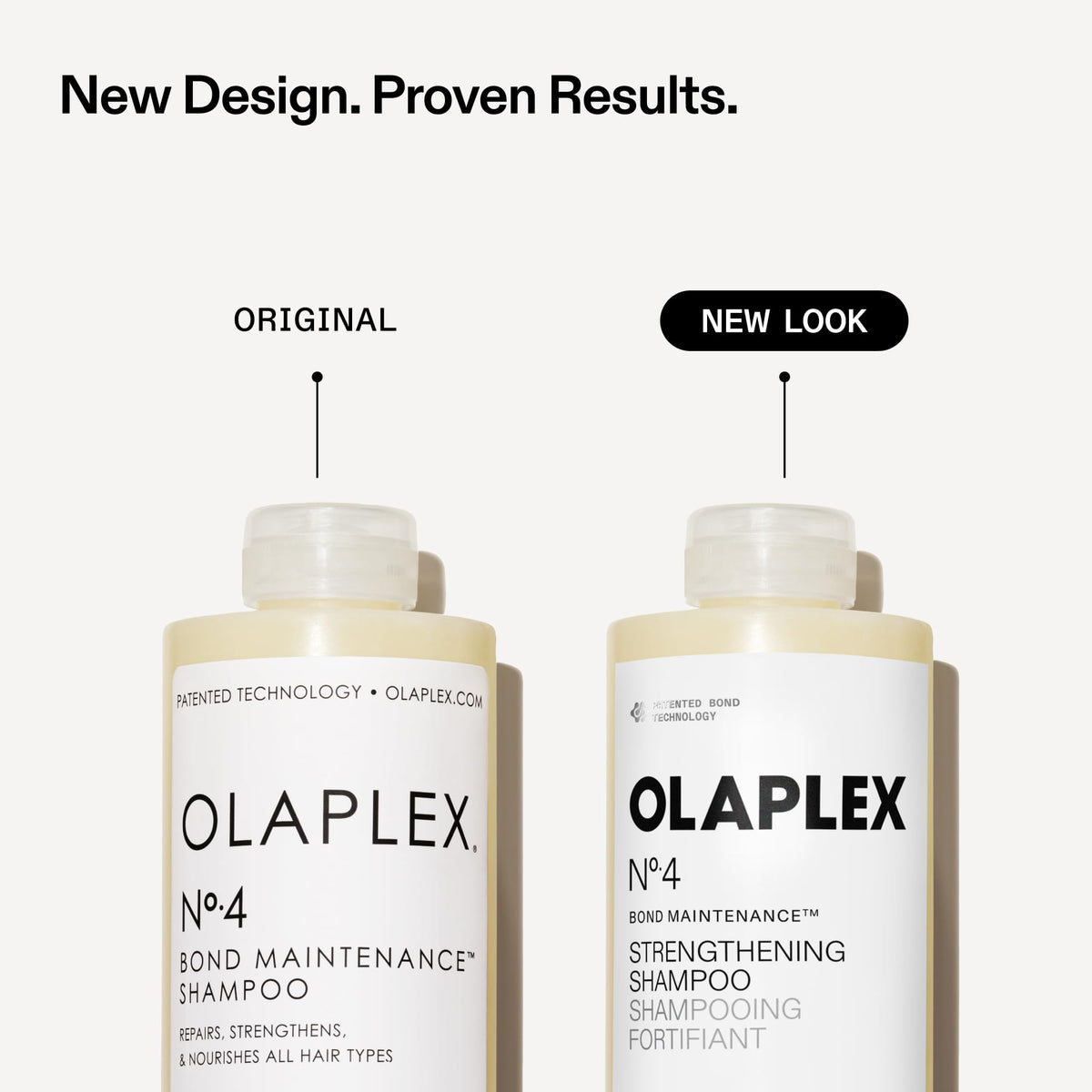 Olaplex N°.4 Bond Maintenance shampoo in a bathroom setting