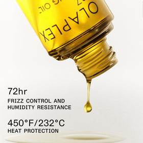 Olaplex No. 7 Bonding Oil on a vanity table