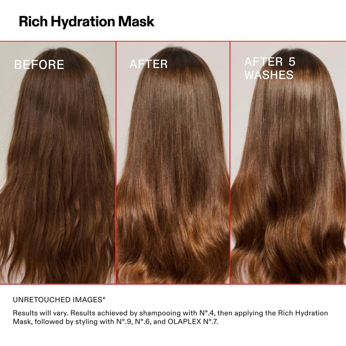 Olaplex Rich Hydration Mask 200 mL on a bathroom shelf