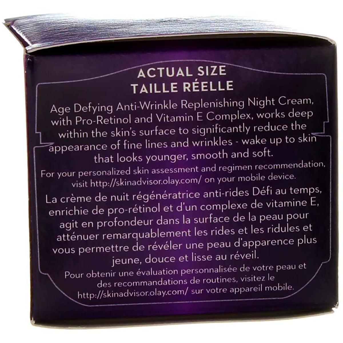 Olay Anti-Wrinkle Night Cream 191g opened lid