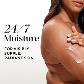 Olay Body Lotion side view showing pump dispenser