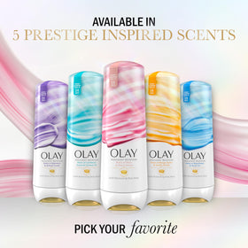 Olay Body Wash alongside Olay body lotion