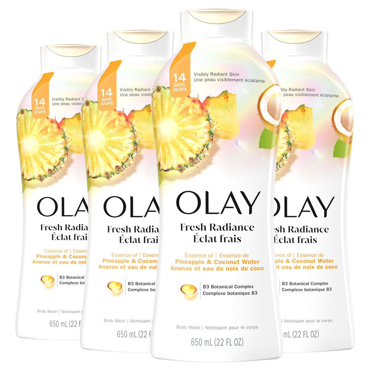 Olay Body Wash Fresh Radiance 22 fl oz front view