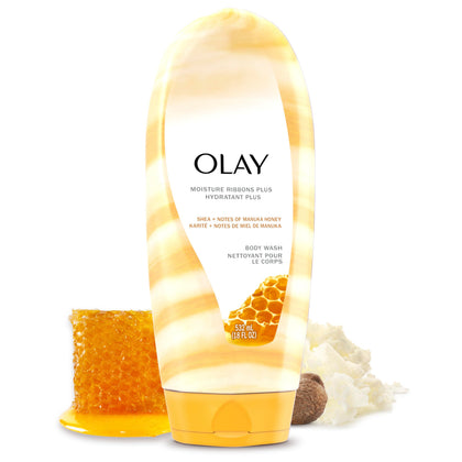 Olay Body Wash Moisture Ribbons Plus 18 fl oz front view