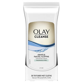 Olay Cleanse Gentle Facial Cloths 30 count packaging front view
