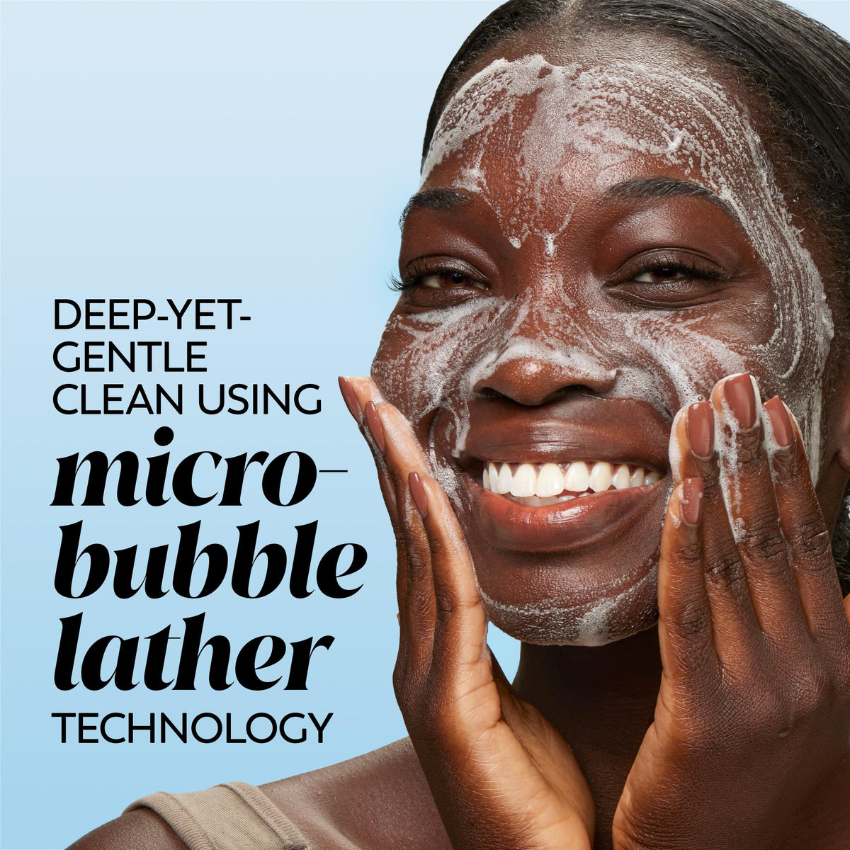 Olay Cleansing Melts face wash pad close-up showing texture