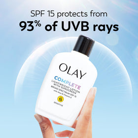 Olay Complete Lotion Moisturizer SPF 15 back view with details