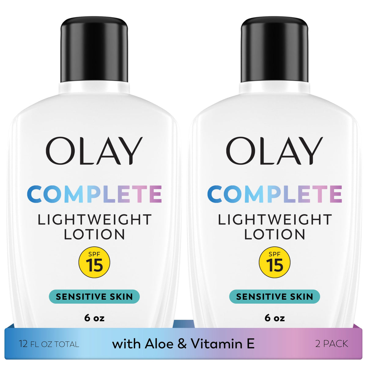 Olay Complete Lotion Moisturizer SPF 15 front view with packaging