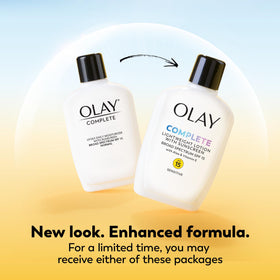 Olay Complete Lotion Moisturizer SPF 15 side view showing texture