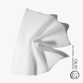 Olay Daily Facials Normal & Dry Refill cloth showing smooth side for cleansing