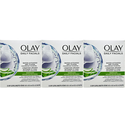 Olay Daily Gentle Clean 5-in-1 Cloths front view packaging