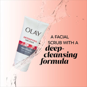 Olay Detoxifying Pore Scrub 5 oz side view