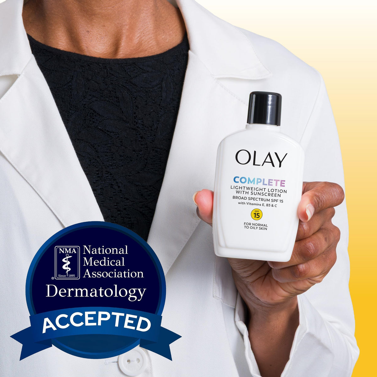 Olay Face Moisturizer Complete All Day SPF 15 with skincare routine items