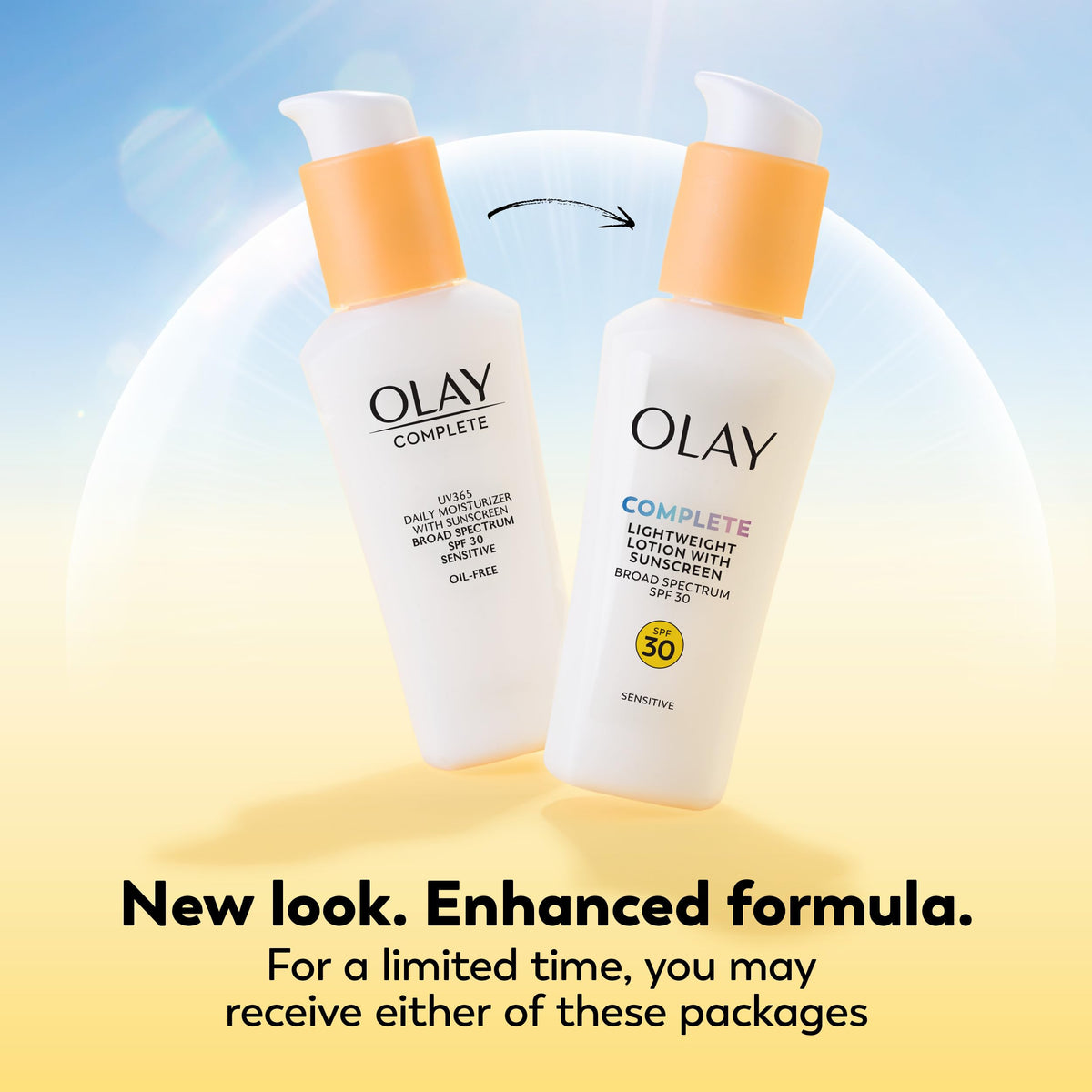 Olay Face Moisturizer SPF 30 side view showing texture