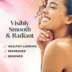 Olay Fresh Radiance Body Wash 35 fl oz back view showing ingredients