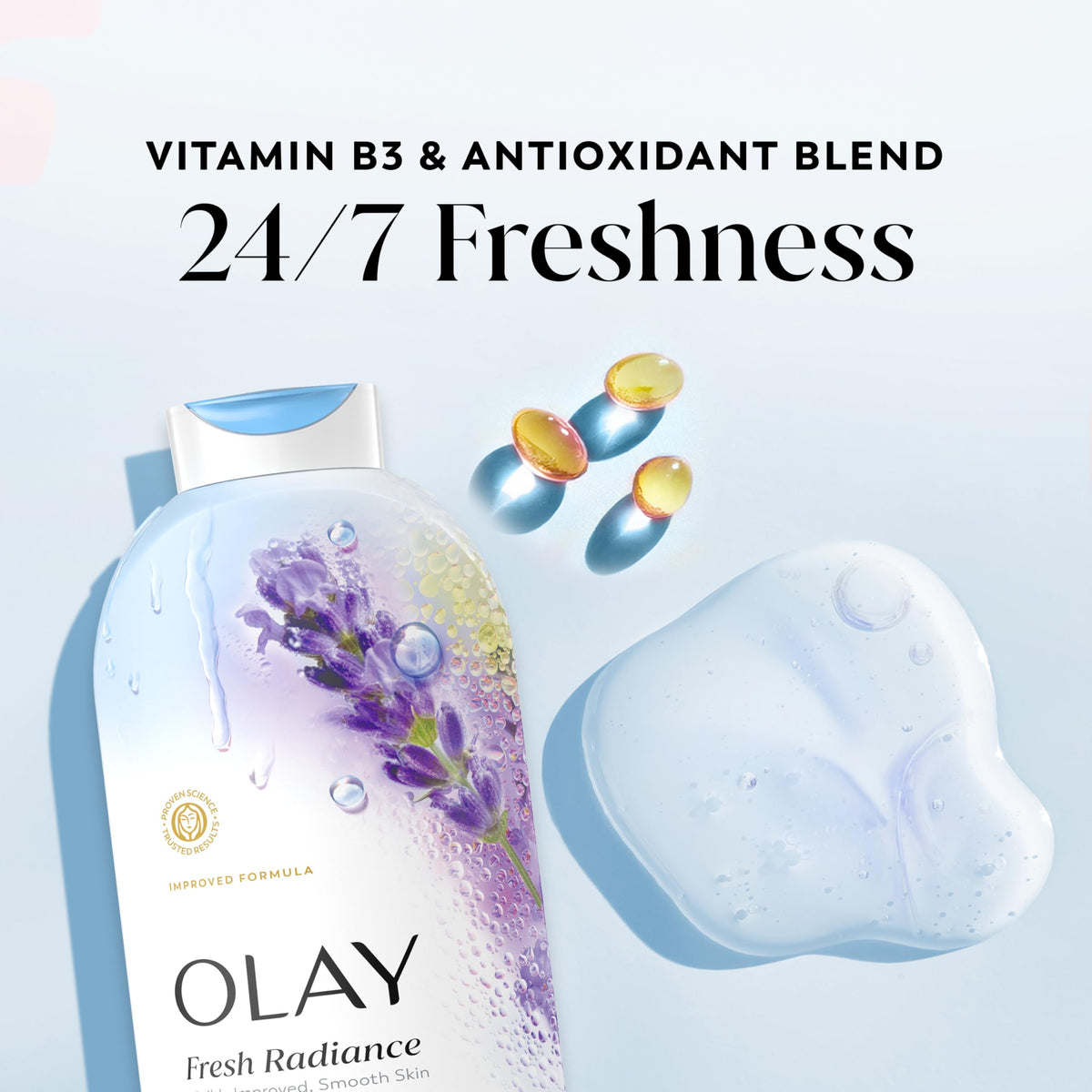 Olay Fresh Radiance Body Wash ingredients list