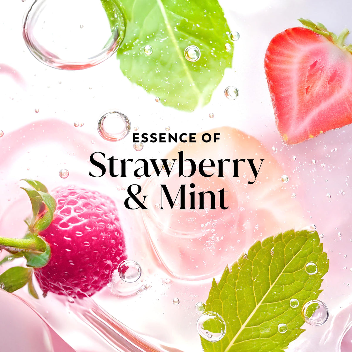 Olay Fresh Radiance Body Wash packaging with Strawberry & Mint design