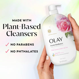 Olay Fresh Radiance Body Wash with Vitamin B3 ingredients