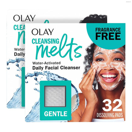 Olay Gentle Cleansing Melts 64ct front view packaging