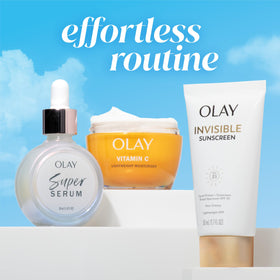 Olay Invisible Sunscreen SPF 35 tube with ingredients list