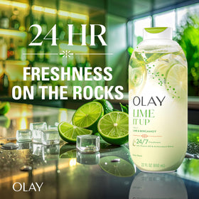 Olay Lime It Up Body Wash 22 fl oz back view