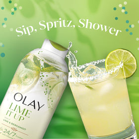 Olay Lime It Up Body Wash packaging details