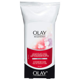 Olay Makeup Remover Wipes with ingredients list displayed