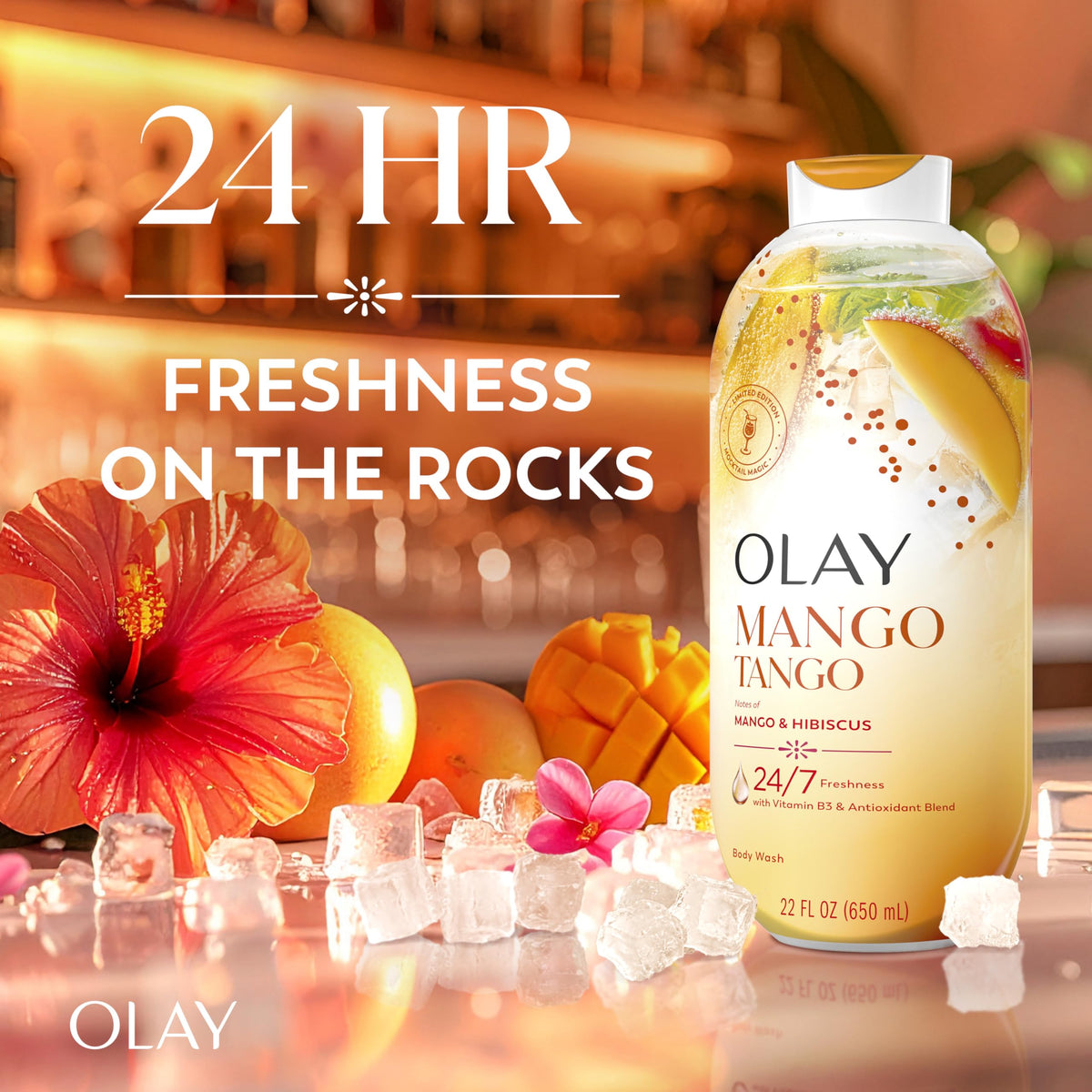 Olay Mango Tango Body Wash 22 fl oz back view