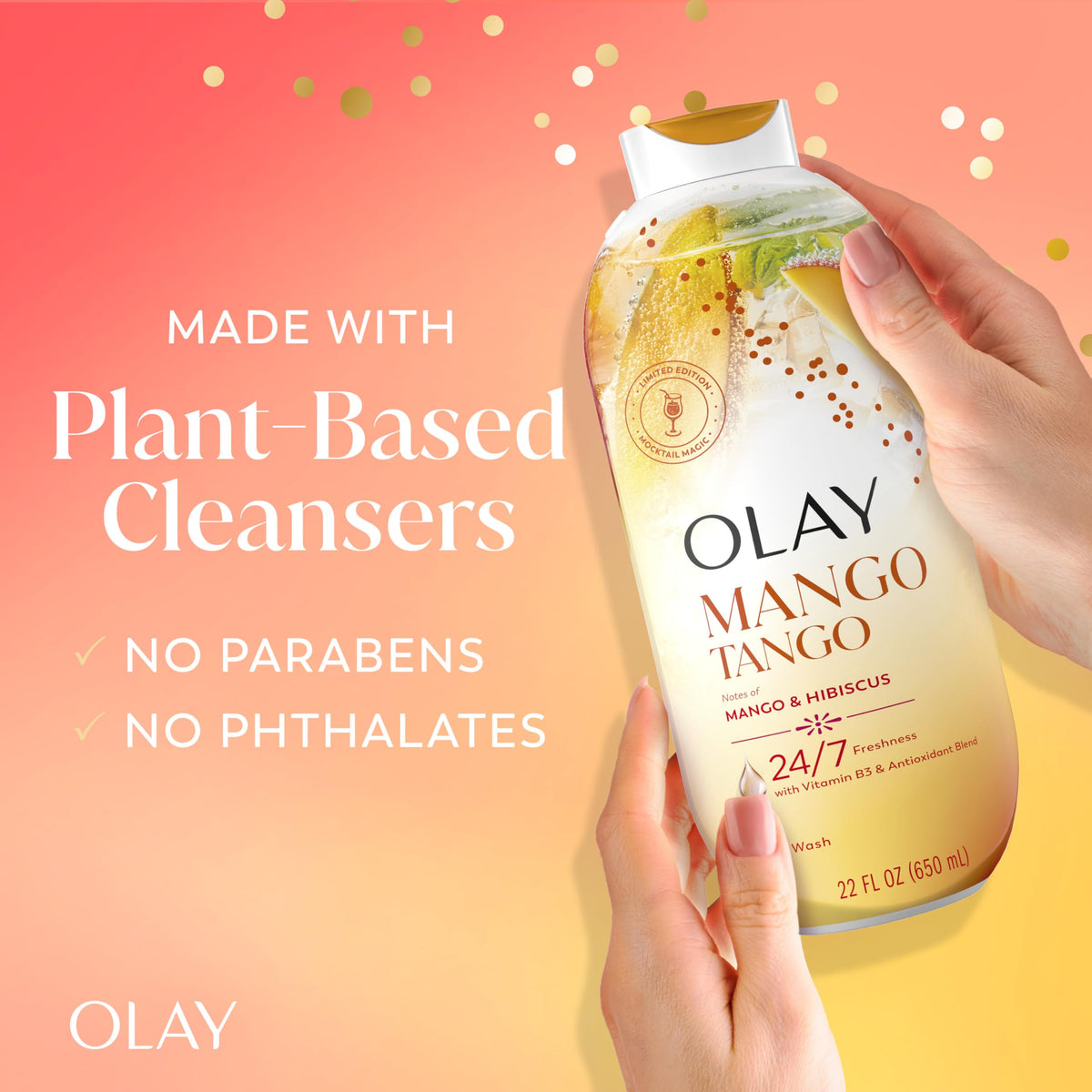 Olay Mango Tango Body Wash with mango and hibiscus