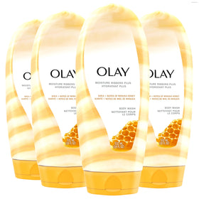 Olay Moisture Ribbons Plus Body Wash front view 18 fl oz