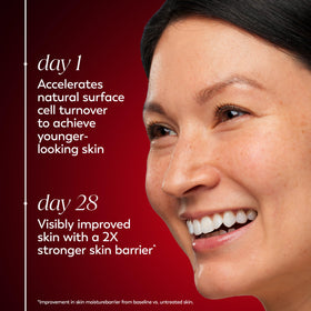 Olay Niacinamide Face Moisturizer application on skin