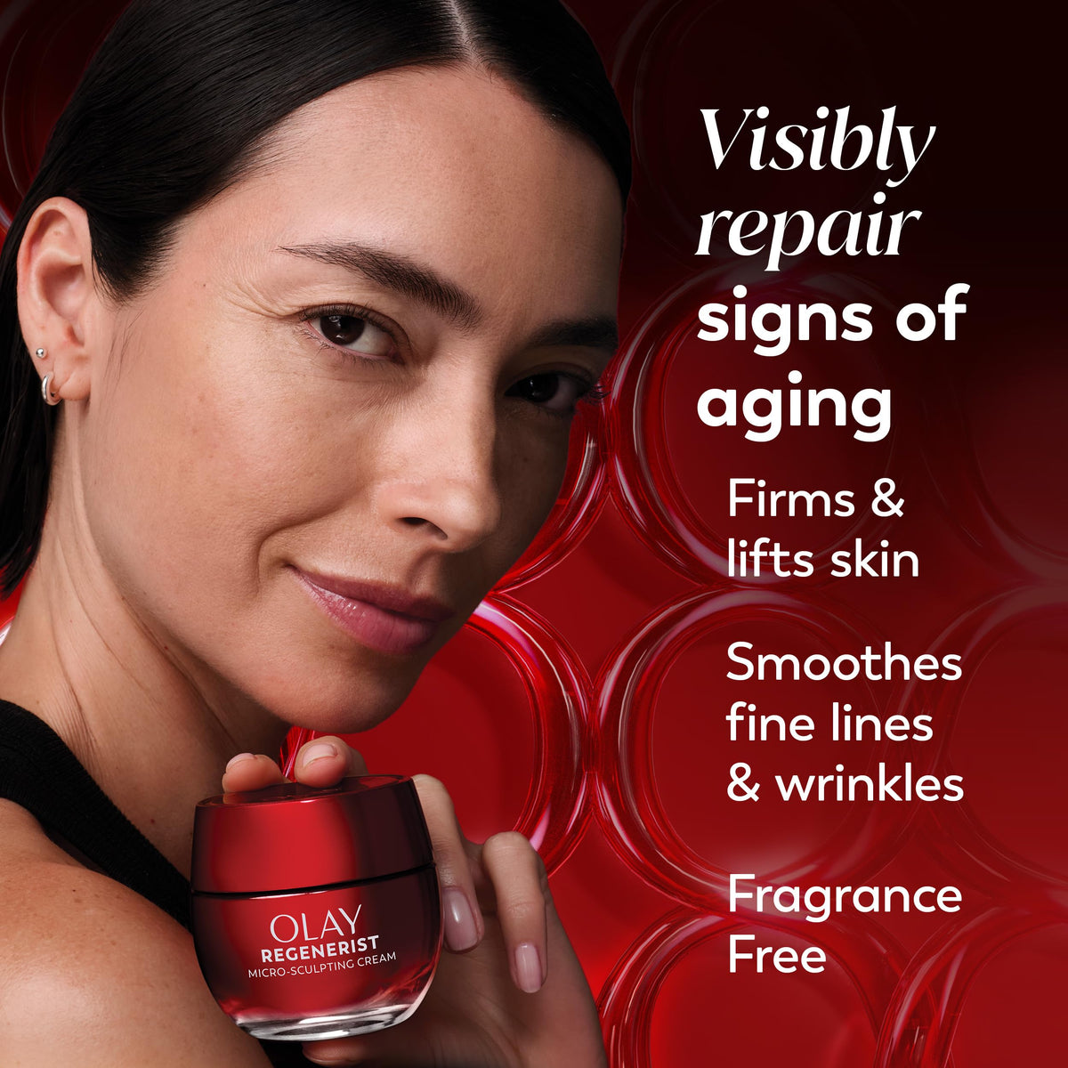 Olay Regenerist Micro-Sculpting Cream texture close-up