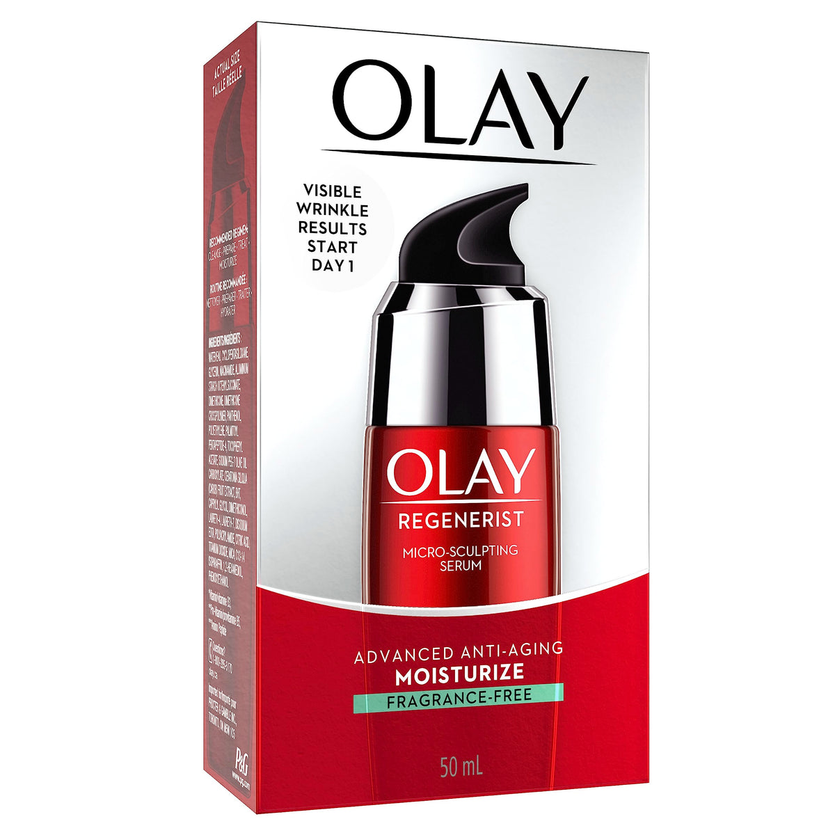 Olay Regenerist Micro Sculpting Serum bottle with cap