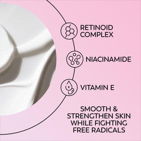 Olay Retinol 24 Night Smoothing Eye Cream on a skincare shelf