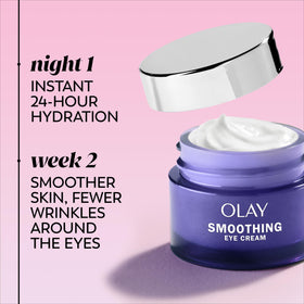 Olay Retinol 24 Night Smoothing Eye Cream texture close-up