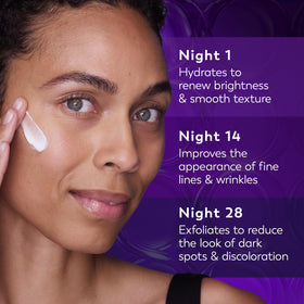 Olay Retinol Night Cream with skincare routine products