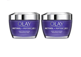 Olay Retinol + Peptide 24 Night Moisturiser 1.7 oz back view