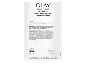 Olay Retinol + Peptide 24 Night Moisturiser opened jar