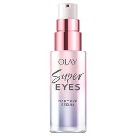 Olay Super Eye Serum 0.45 Oz front view with pump dispenser