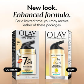 Olay Total Effects 7-in-1 Face Moisturiser SPF 15 side view