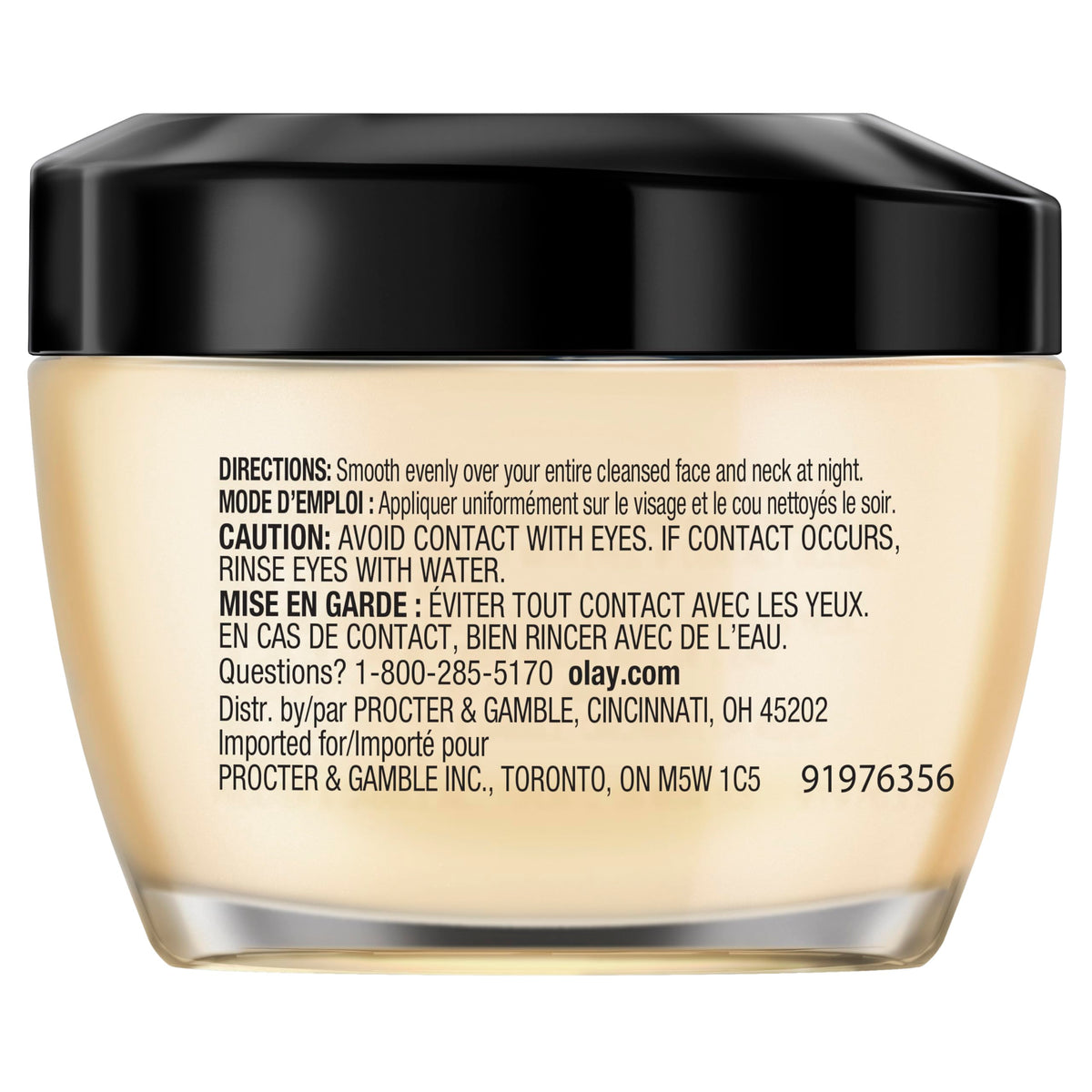 Olay Total Effects Night Firming Cream 1.7 oz side view