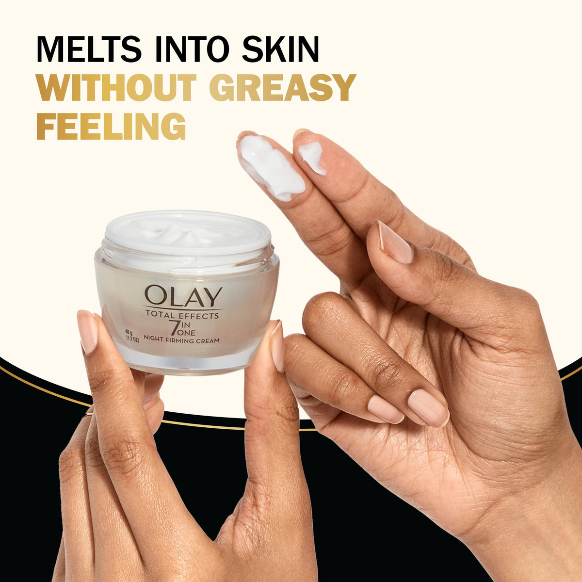 Olay Total Effects Night Firming Cream 1.7 oz with ingredients list