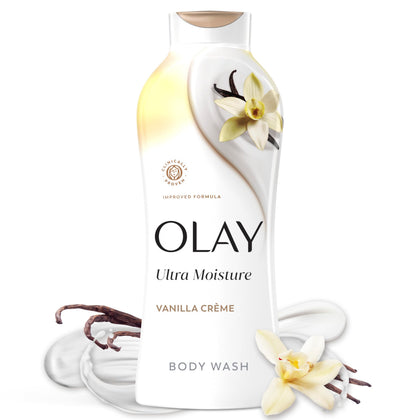 Olay Ultra Moisture Body Wash 22 fl oz Vanilla Creme front view