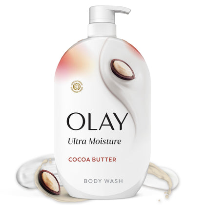 Olay Ultra Moisture Body Wash Cocoa Butter 35 fl oz front view