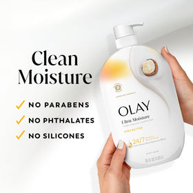 Olay Ultra Moisture Body Wash with ingredients