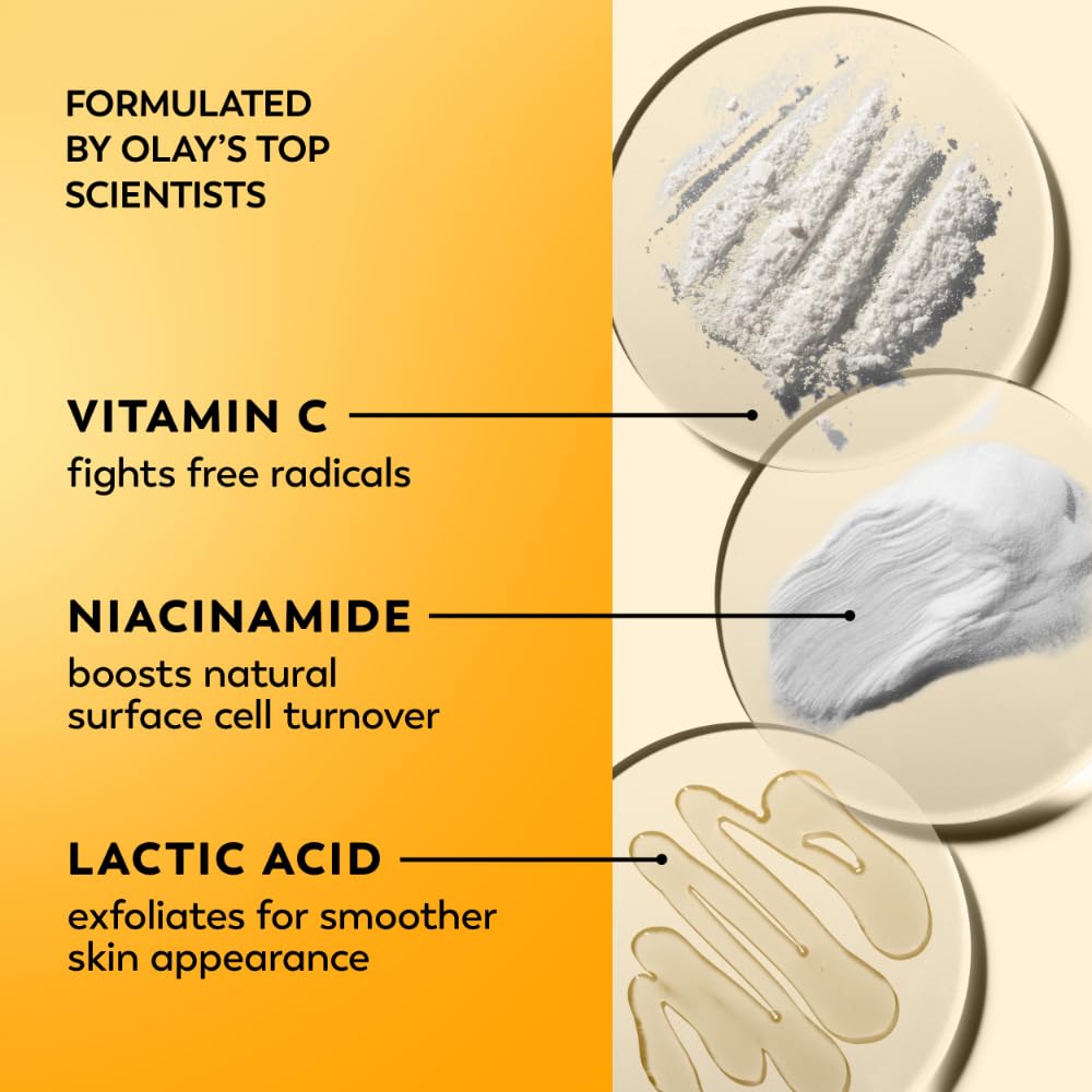 Olay Vitamin C Face Moisturizer application on skin